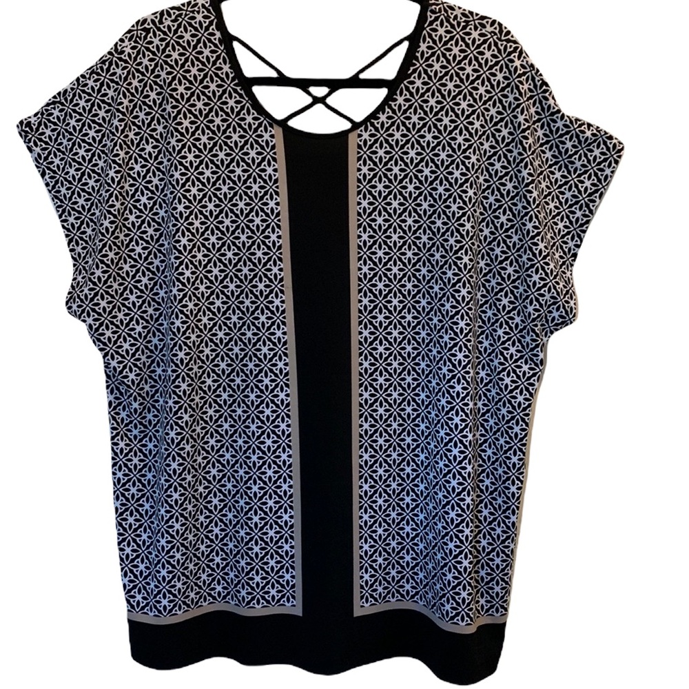 Black & White Business Blouse * 1X